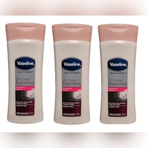 (3) Vaseline Heathly Bright UV Extra Brightening Lotion, brighter skin in 7 Days